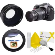 WIDE ANGLE LENS + MACRO CLOSEUP LENS +PRO KIT FOR NIKON D3000 D3100 D3200 D5000