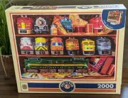 New 2000pc "Well Stocked Shelves" 39“x27” Toy Model Train Car Jigsaw Puzzle 14+