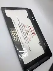 Premium BBS Black License Plate Frame. Sleek Design Logo The Wheel/Rim Brand.Wow