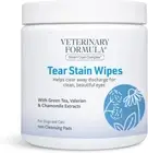 Smart Coat Tear Stain Wipes for Dogs & Cats, 100 Ct - Fragrance-Free Cleanser