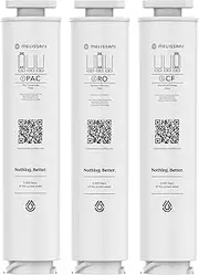 Melissani Replacement Filters for Countertop Reverse Osmosis Machine – Advanced 5-Stage Purification, Easy Installation, Long-Lasting Filtration Performance (RO + PAC + CF)