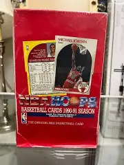 1990-91 NBA Hoops Basketball Series 2 Sealed Box Michael Jordan - Factory Sealed