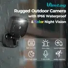 Outdoor Mini Camera WiFi 4MP Waterproof Color NightVision 2Way Audio SecurityCam