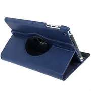For iPad mini 1 / 2 / 3 Case, Durable High-Quality Leather Cover,Dark Blue