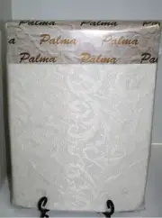Lintex Espana Palma Tablecloth ~ Damask White ~ 45" x 45" Square *NEW*