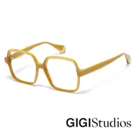 在飛比找momo購物網優惠-【GIGI Studios】歐美內圈透明造型光學眼鏡(黃 -