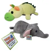 Loves Travel Pals Turnarounds Elephant to Dragon Dino Plush Stuffed Animal 18in