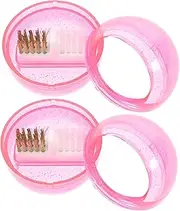 COMPUKAS 2Pcs Nail Drill Bit Cleaning Brush Kit Detachable Design with Hard Wire Portable Lightweight for Nail and Home Use for Easy Maintenance