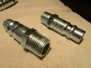 (2) 1/2" x 3/8" NPT Male Industrial Interchange Plug