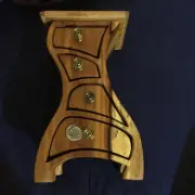 Bandsaw Box / Alice In Wonderland style / Brazilian Canary Wood