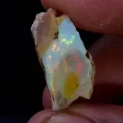 15.80 Ct Natural AAA+ Ethiopian "Play-Of-Color" Ultra Fire Opal Rough Gemstone