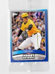 PAUL SKENES #12 2025 TOPPS RIP NIGHT SEALED PACK BLUE ON FRONT HOLLIDAY ON BACK