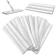8 Pcs Flat Mop Pads 13inch Reusable Fiber Mop Replacement Pads for Home Floor