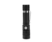 LED Mini Portable USB Torch Flashlight Projector Hiking Camping Outdoor Black