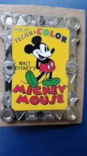 HTF LE250 OLDER Disney Pin Mickey Mouse in Technicolor Poster Pin Classic Shorts