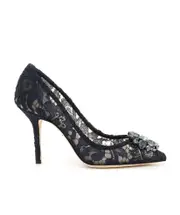 Dolce Gabbana Bellucci Embellished Pumps 36,40.5,40 Black