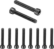 uxcell 10 Pcs M5 x 35 mm Hex Socket Head Cap Screws Bolts, 12.9 Grade Carbon Steel Socket Drive Screws, Black Oxide, Full Threads