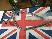 TRIUMPH DAYTONA T100 1972 EXHAUST PIPES 71-2628/9UN PUSH IN HEAD UNBALANCED