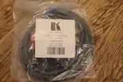 Kramer C-GM-3RVM-6 Molded 15-pin HD to 3 RCA Male- Male, 6 Feet