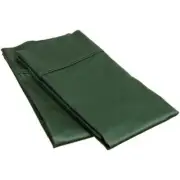 400 Thread Count Egyptian Cotton Standard Pillowcase Set Solid Hunter Green
