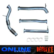 MAZDA BT50 2012-2016 3.2L TD 3''INCH FULL EXHAUST CAT / DIFF PIPE SILVER (for: Mazda)
