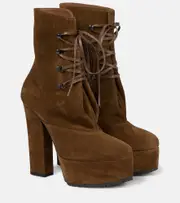 [Alaia] Alaïa Trekk suede ankle boots AU 9.5 brown