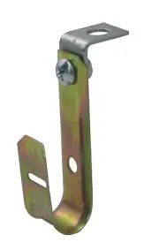 3/4" J Hook with 90 degree Angle Clip-Box of 100