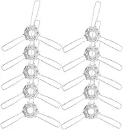 HOLIDYOYO 10pcs Lampshade Spring Bracket 3 Fork Lampshade Spring Clip Metal Fixing Clip Easy Install Adapter