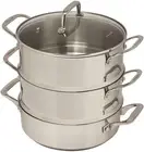 Pyrolux Pyrosteel 3-Tier Steamer Set, 24Cm Silver
