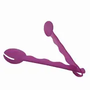 Tupperware Impressions Tongs Spoons Serving Pink Utensils Set