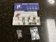 NEW Hipshot Grip-Lock Open-Gear TUNERS w/ LARGE Half Moon Buttons Set 3x3 NICKEL