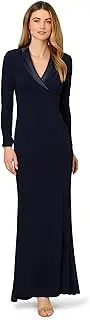 [Adrianna Papell] Women's Tuxedo Long Dress