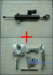 CNC Steering Damper Stabilizer Bracket For Kawasaki Ninja 250 250R EX250 08-12 C