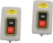 CHILDWEET 2pcs Lighted Toggle Switch Starter Switch Rocker Power Button On/Off for Efficient Equipment Operation