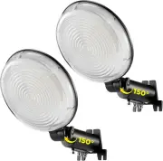 2-Pack 120W LED Barn Lights, 15000LM Dusk to Dawn, IP66 Waterproof