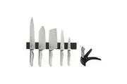 Furi Pro 7pc Magnetic Knife Rack Set & Diamond Sharpener - 7 Piece