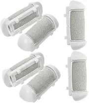 Foot Grinder Replacement Parts 6 Electric Foot File Roller Heads Pedicure Tool Heads Toe Scrubber