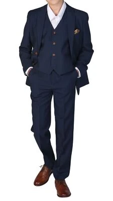 Paul Andrew Mayfair - Boys Navy 3 Piece Wedding Suit