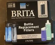 Brita Replacement Water Bottle Filter 2 Pack Fits All Brita Bottles New & Sealed