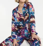 NEW PETER ALEXANDER DISNEY FANTASIA POLY SATIN TOP PANTS PJ SET WOMENS S RRP$139