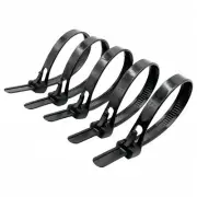 Reusable Zip Ties 10 Inch Black Reusable Cable Ties 100 Pack Cable Ties Reusa...