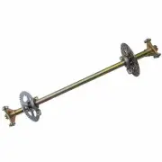 740mm Drift Trike Go Kart Rear Live Axle Kit+Sprocket & Hub+Brake Disc