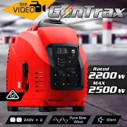 Gentrax Portable Inverter Generator 2500W 2200W Petrol Home Outdoor Backup Power