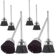 FOYTOKI Nail Drill Bits Clean Brush Set 8pcs Nail Art Tools Accessory Brush Cleaner