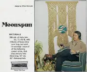 Retro 1970's Natural Jute Wall Hanging Art Patterns in Macrame Plus Book HH11