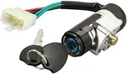 1 Set Fit for GY6 50cc 150cc Motorcycle Ignition Switch Key Lock with Wire Set Motorbike Start Switch Door Locks Safety Accessories