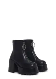 [Current Mood] Detention Hall Platform Boots - Black