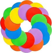 QSTDGVPW 30Pcs Floor Spot Markers Multiple Color 4 Inch for Games Soccer Classroom