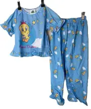 Vintage Avon Baby Looney Tunes Tweety Bird Pajamas Set Children’s Size 4T NWT!