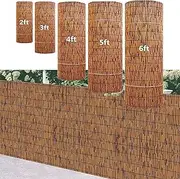 Fencing Rolls, Bamboo Privacy Fence Screen for Garden, Decorative Fence for Outdoor Privacy Screening, Sun Blocking, Decorative Divider(H1.83xL10m/H6xL33ft)